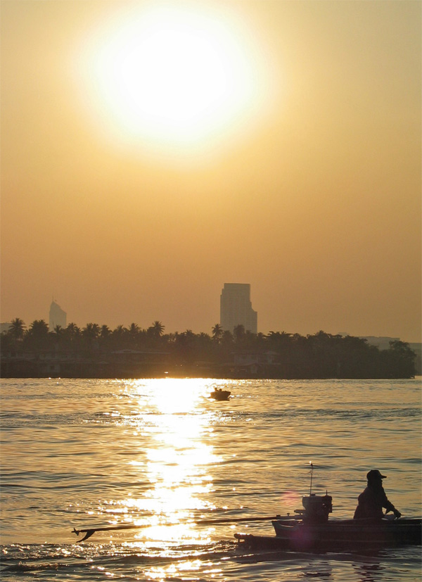 Chao Phraya sunset Chao Phraya sunset