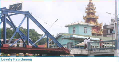 Kawthaung town in Burma
