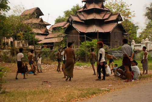 Locals relaxing