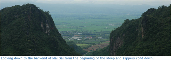 Looking towards Mai Sai in Chiang Rai