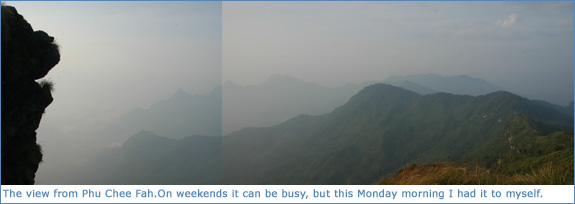 The view from Phu Chee Fah, CHiang Rai
