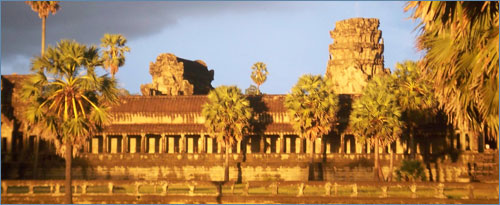Angkor in setting light Angkor in setting light