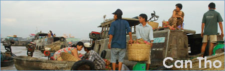 Cai Rang floating market, Can Tho, Mekong Delta, Vietnam