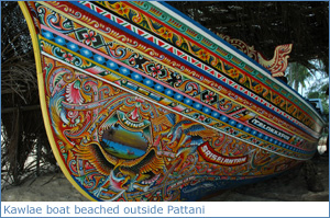 a kawlae boat south of Pattani