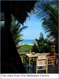 The view from the Wellness Centre