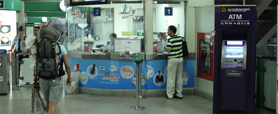 Bangkok BTS skytrain ticket and information office