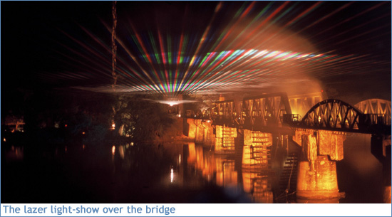 The bridge lazer show