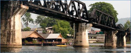 The Bridge over the River Kwai, Kanchanaburi The Bridge over the River Kwai, Kanchanaburi