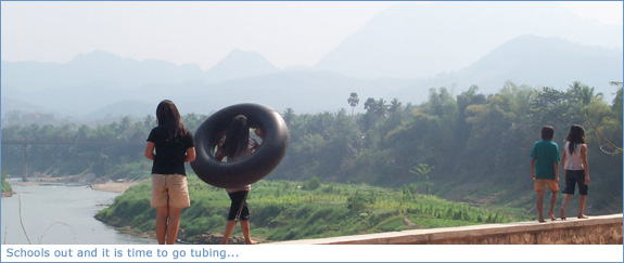Schools out and it is time to go tubing