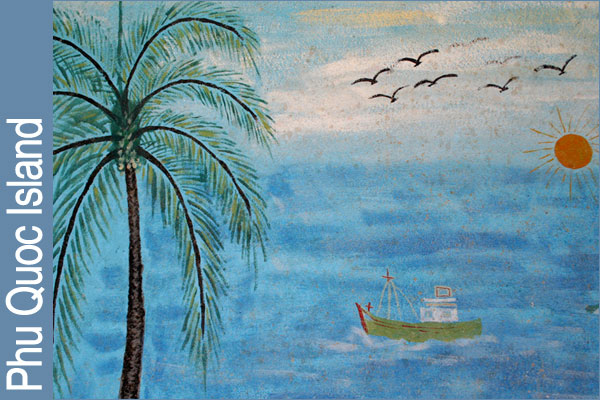Photo of a mural on Phu Quoc Island, Vietnam