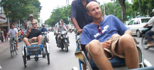 Cyclo riding in Saigon Cyclo riding in Saigon