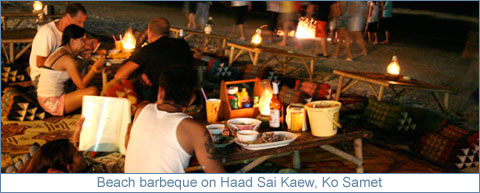Beach scenes on Ko Samet, Thailand