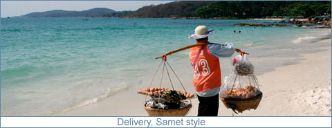 Beach scenes on Ko Samet, Thailand