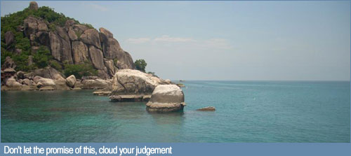 Island scenery in southern Thailand Island scenery in southern Thailand