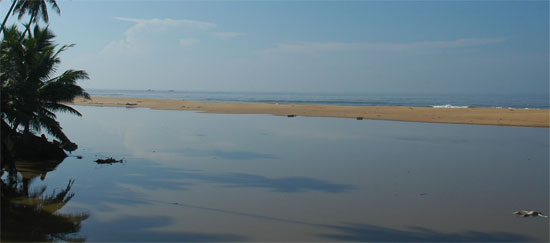 Body floating in water, Sri Lanka