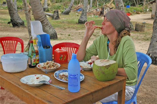Scoffing crab on Ko Tonsay Scoffing crab on Ko Tonsay