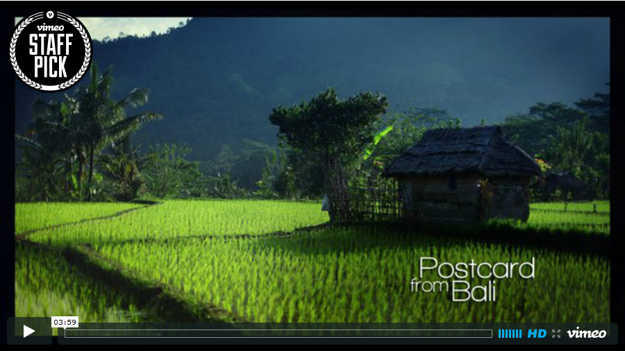 View Bali postcard on Vimeo View Bali postcard on Vimeo