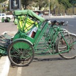 Go slow with a cyclo in Phnom Penh