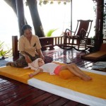 Beach massage on Samui