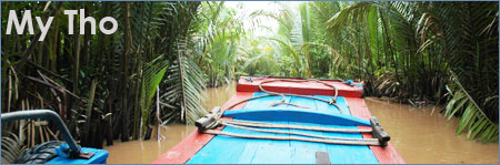 back canals in My Tho, Mekong Delta, Vietnam