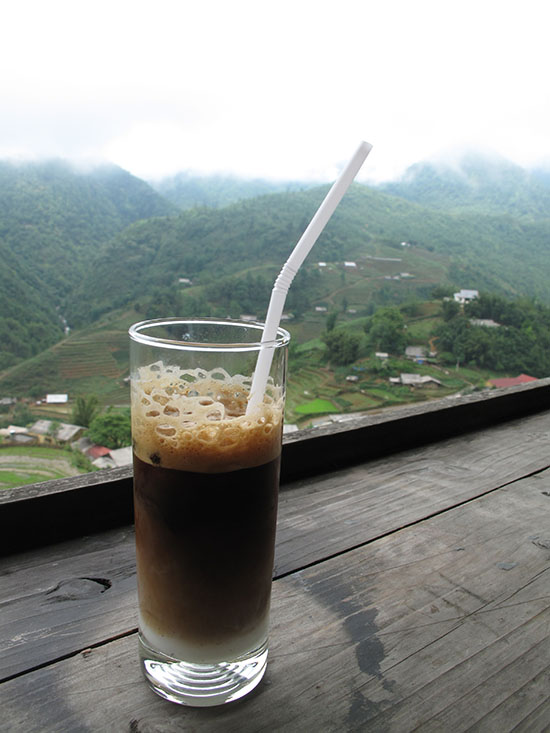 Coffee with quite a view.